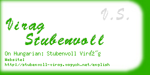 virag stubenvoll business card